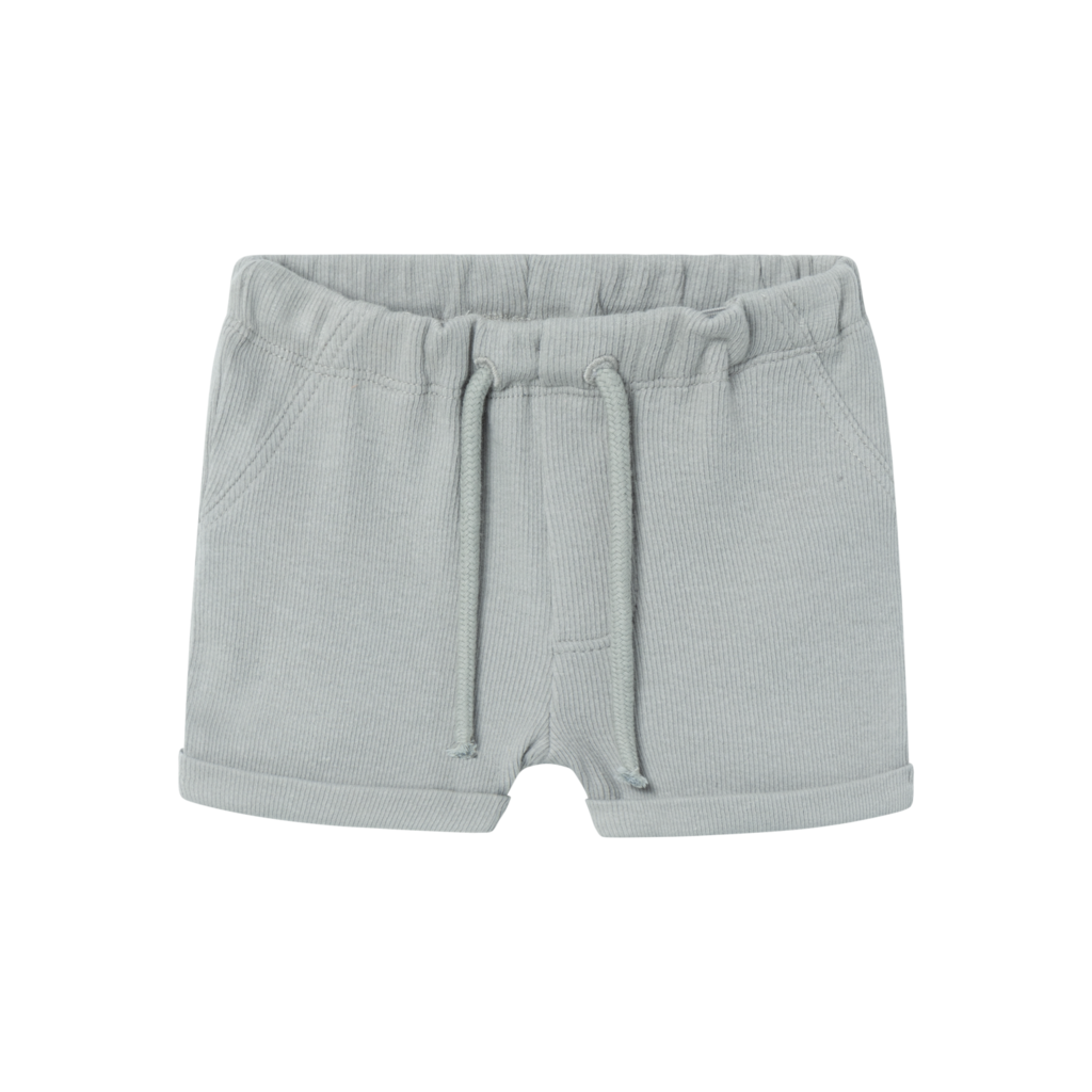 Lil' Atelier Baby HALLI SHORTS - LIMESTONE - Torgunns Barneklær AS