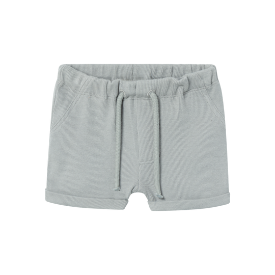 Lil' Atelier Baby HALLI SHORTS - LIMESTONE - Torgunns Barneklær AS