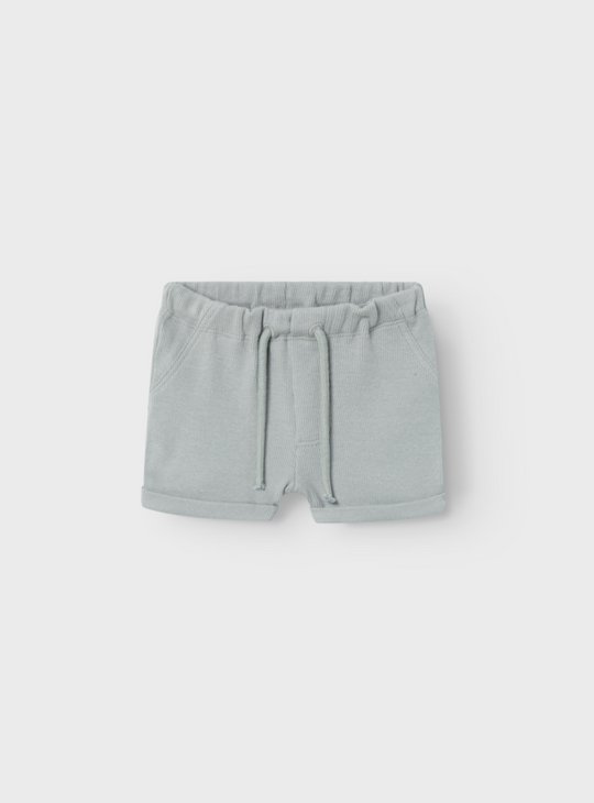 Lil' Atelier Baby HALLI SHORTS - LIMESTONE - Torgunns Barneklær AS