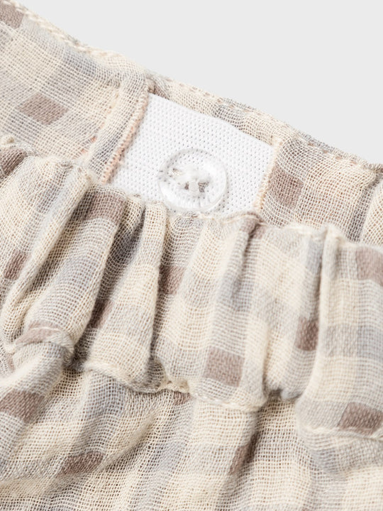 Lil' Atelier Mini JOEY LOOSE SHORTS - Bleached Sand - Torgunns Barneklær AS