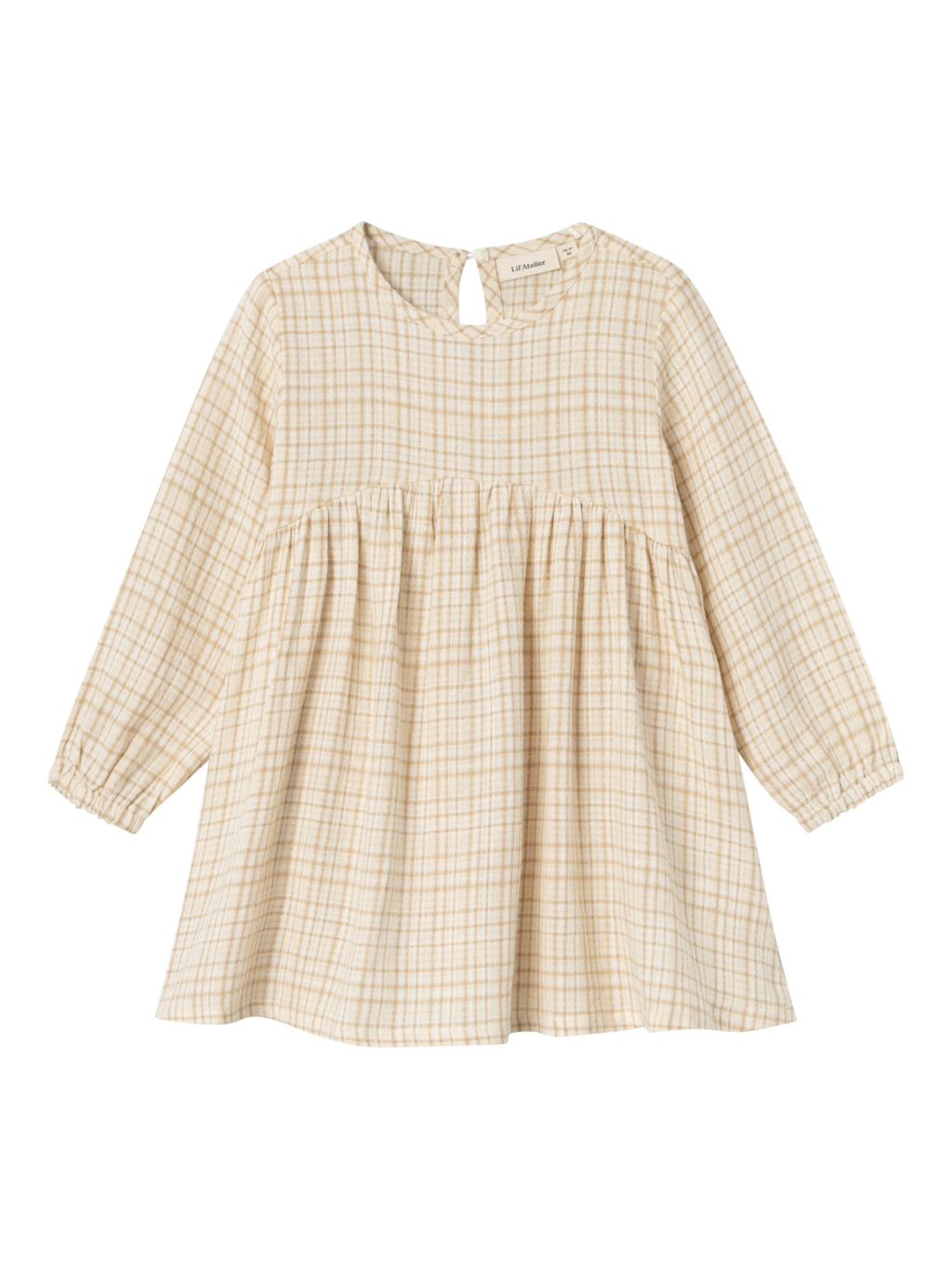 Lil' Atelier Mini KALEY LS LOOSE DRESS - Lemon Icing