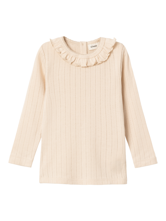 Lil' Atelier Mini RACHEL NIS LS SLIM TOP NOOS - Sheer Bliss