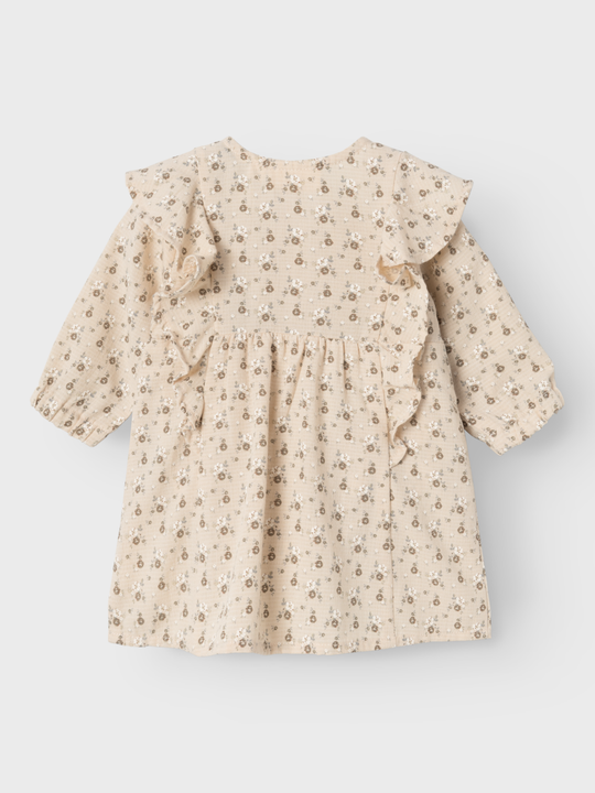 Lil' Atelier Baby LACY LS LOOSE BODY DRESS - Sheer Bliss