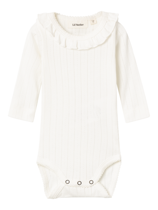 Lil' Atelier Baby RACHEL NIS LS SLIM BODY NOOS - Coconut Milk