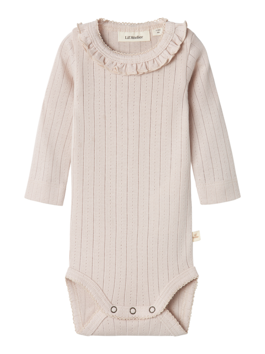 Lil' Atelier BABY RACHEL NIS LS SLIM BODY NOOS - Gray Morn