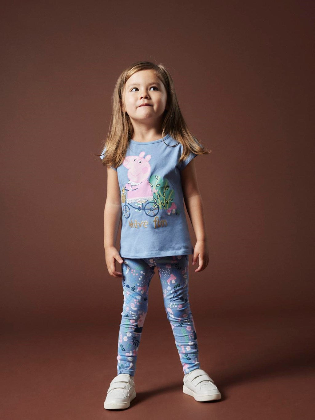 name it mini JASMINE PEPPA PIG SS TOP - Endless Sky - Torgunns Barneklær AS