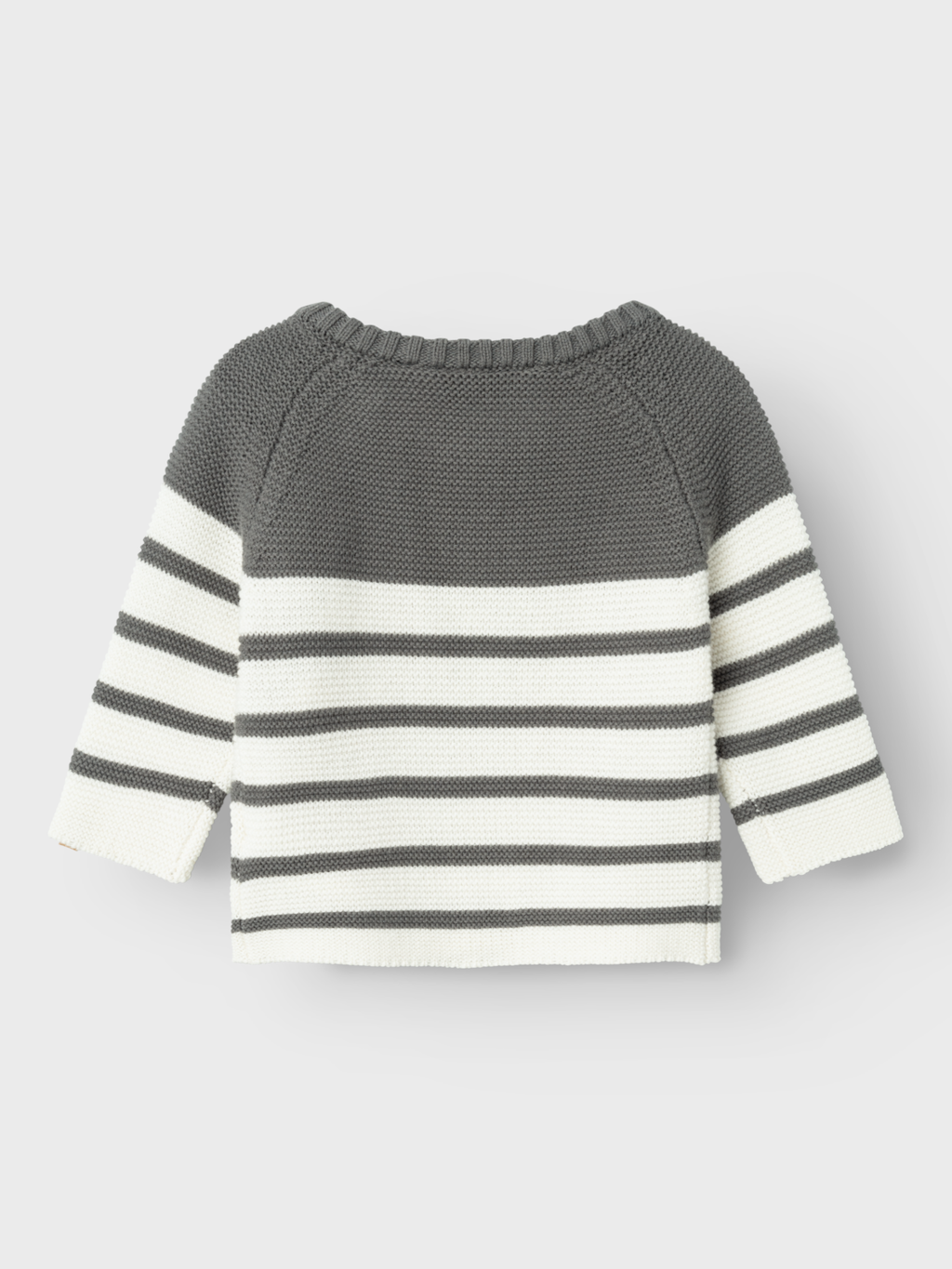 Lil' Atelier Baby KADIN LS WRAP KNIT - Pewter