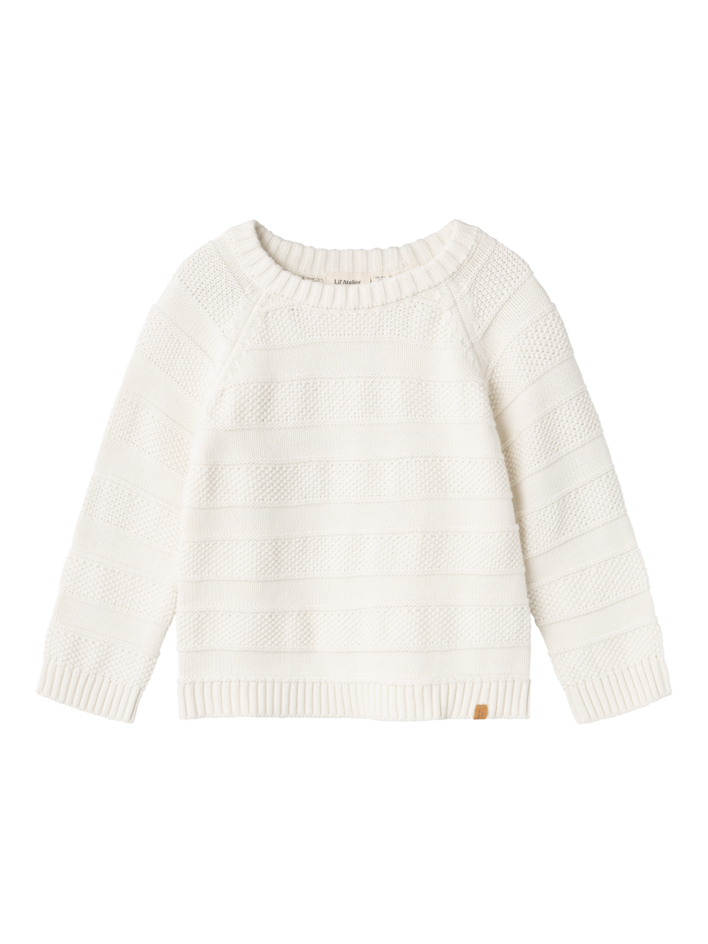 Lil' Atelier Mini LARSON LS KNIT - Coconut Milk