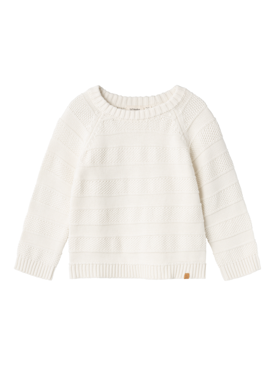 Lil' Atelier Mini LARSON LS KNIT - Coconut Milk