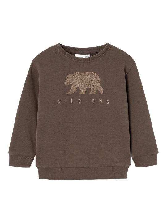 name it mini OBEAR NREG SWEAT UNB - Bracken