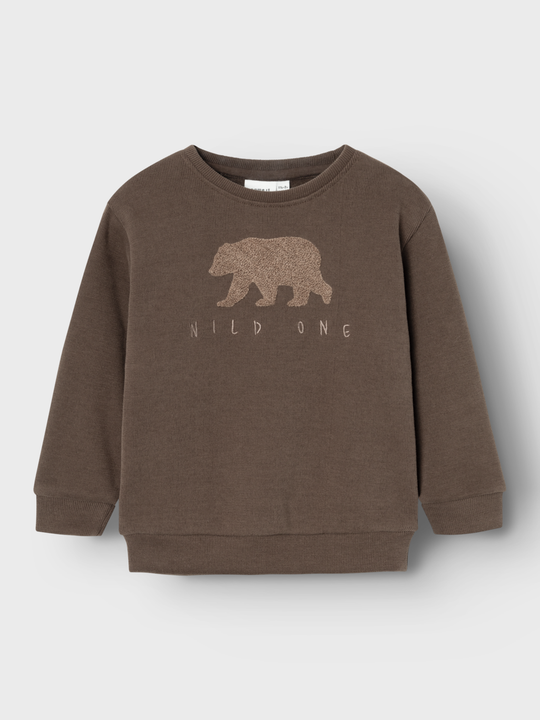 name it mini OBEAR NREG SWEAT UNB - Bracken