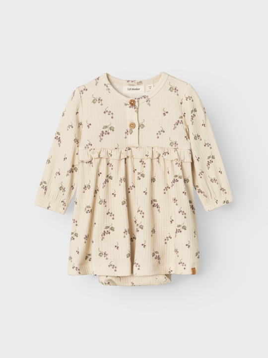 Lil' Atelier Baby GIO BAL LS BODY DRESS - Birch Berries