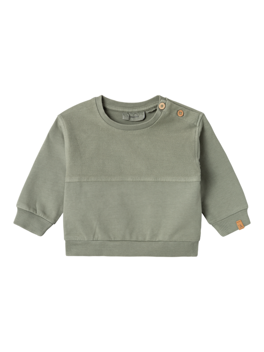 Lil' Atelier Baby OMADS LS NREG SWEAT - Seagrass