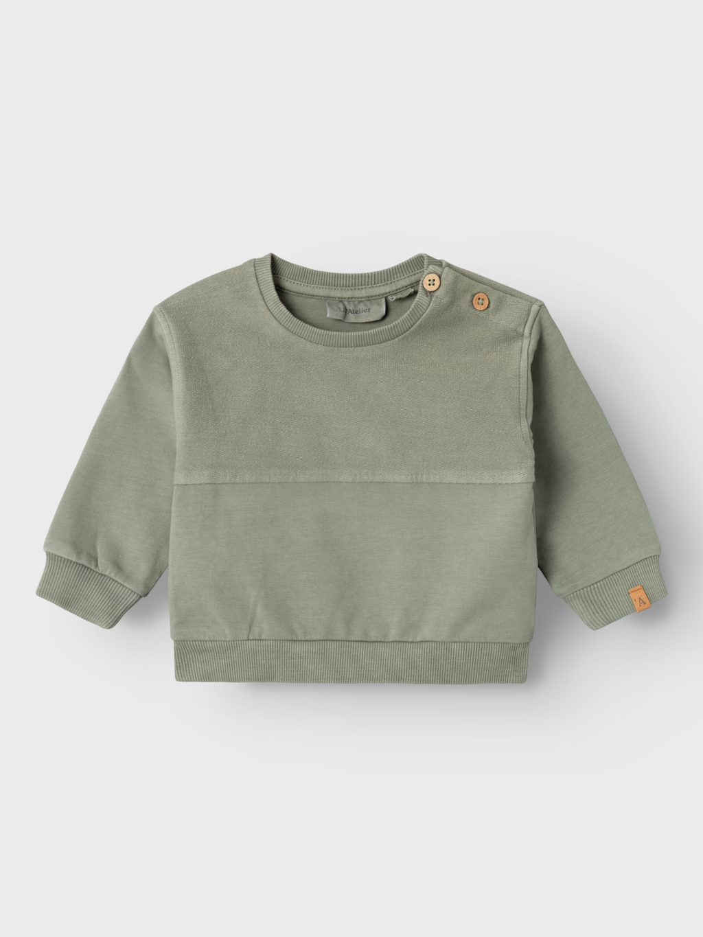 Lil' Atelier Baby OMADS LS NREG SWEAT - Seagrass