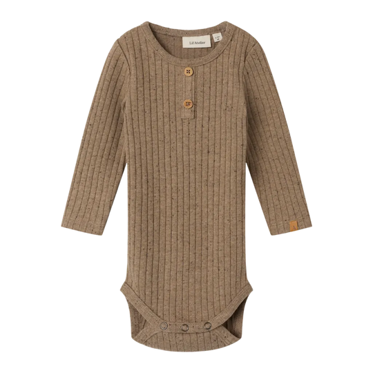 Lil' Atelier Baby OMILO LS NREG BODY - Sepia Tint