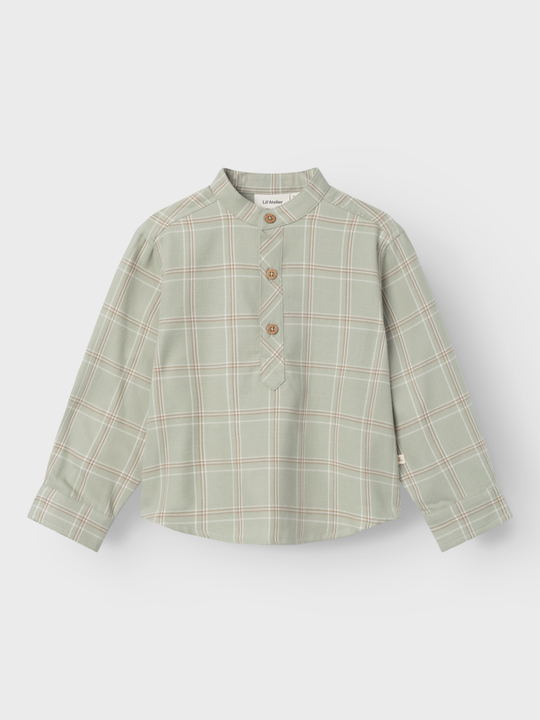 Lil' Atelier Mini ODO LS NREG SHIRT - Seagrass