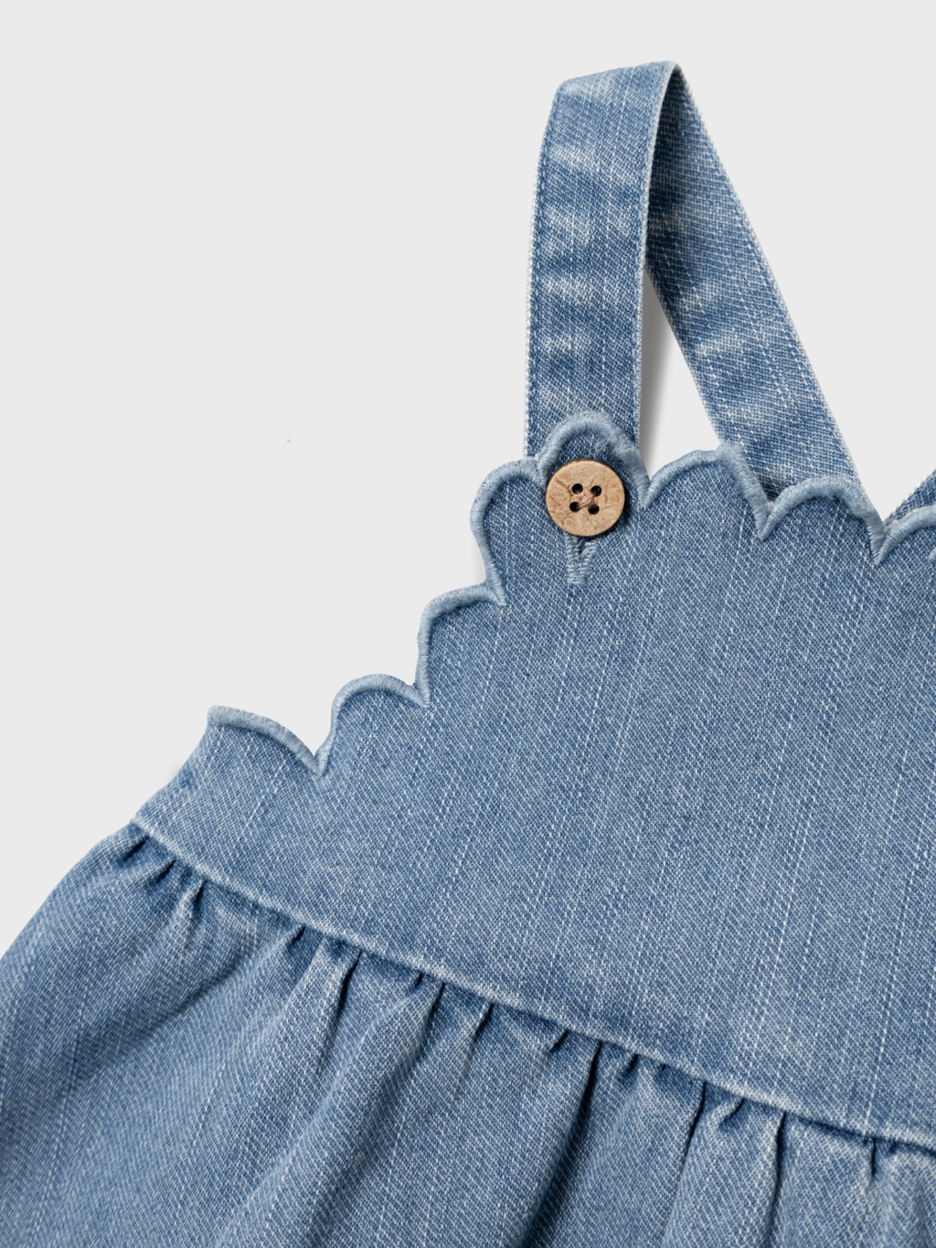 Lil' Atelier Baby OKAJA DENIM SKIRTALL - Medium Blue Denim