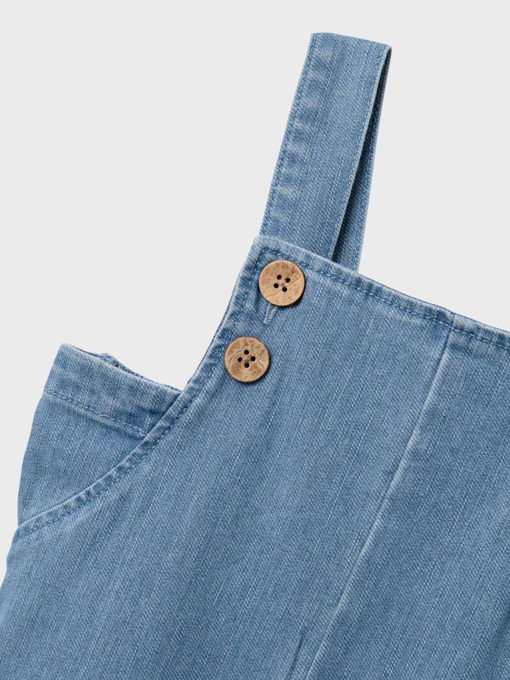 Lil' Atelier Mini OKAJA LOOSE DENIM OVERALL - Medium Blue Denim