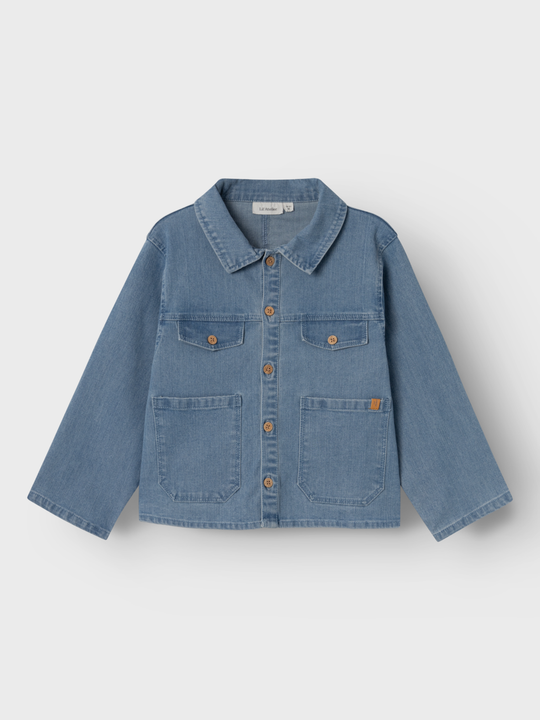 Lil' Atelier Mini OKAJA LS DENIM SHIRT - Medium Blue Denim