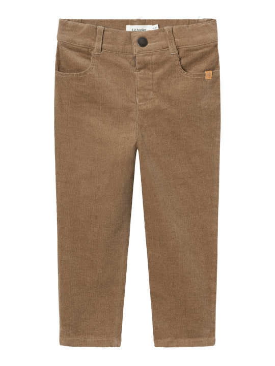 Lil' Atelier Mini RYAN REG CORD PANT - Sepia Tint