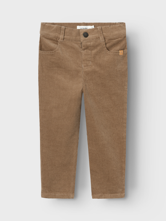 Lil' Atelier Mini RYAN REG CORD PANT - Sepia Tint