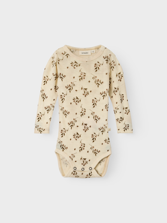 Lil' Atelier Baby NIMO LS SLIM WO/MO BODY AOP - Sandshell