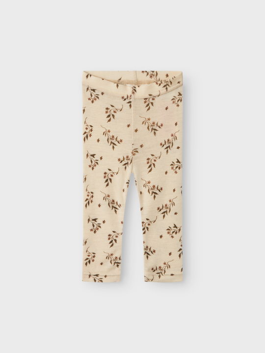 Lil' Atelier Baby NIMO SLIM WO/MO LEGGINGS AOP - Sandshell