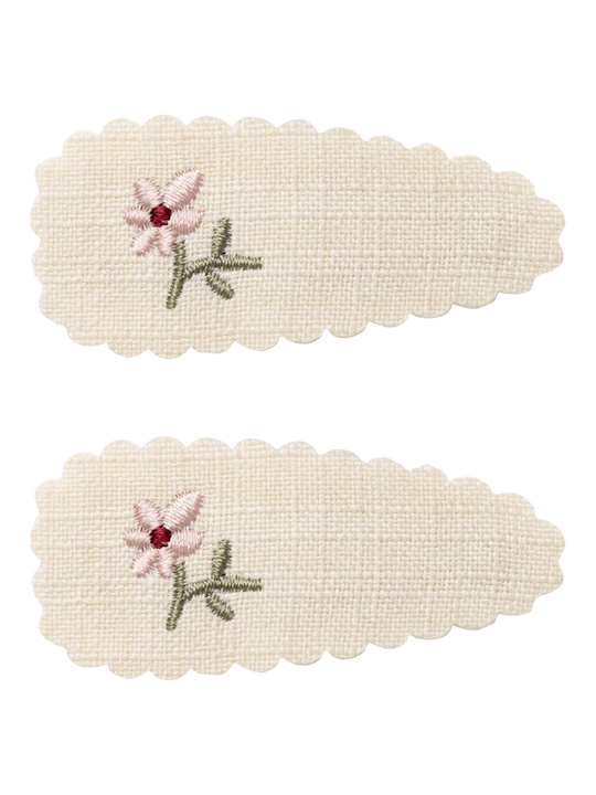 Lil' Atelier Mini Accesories OLALA 2PK HAIR CLIPS - Birch