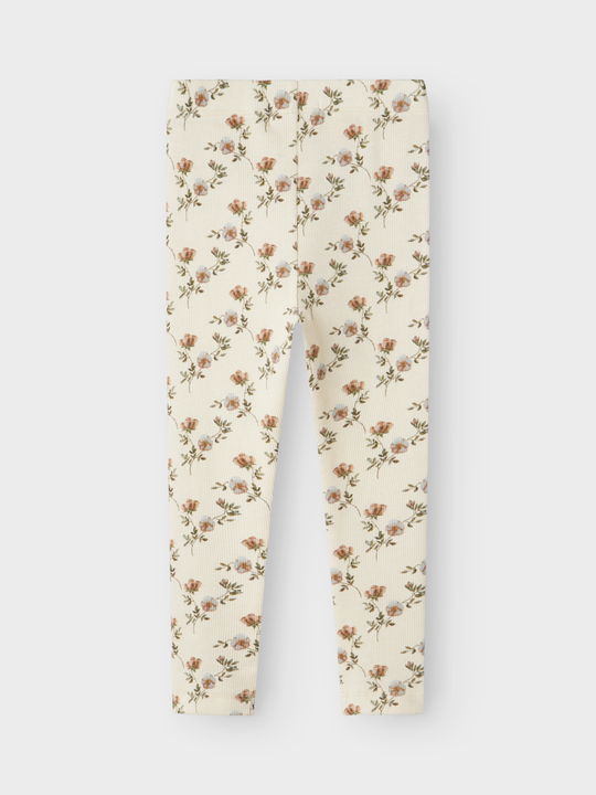 Lil' Atelier MINI GAVO SLIM LEGGING - Turtledove Flowers