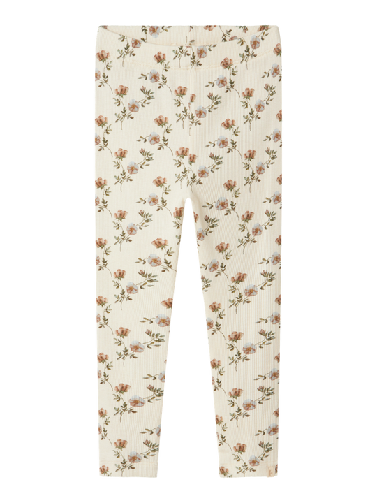 Lil' Atelier MINI GAVO SLIM LEGGING - Turtledove Flowers