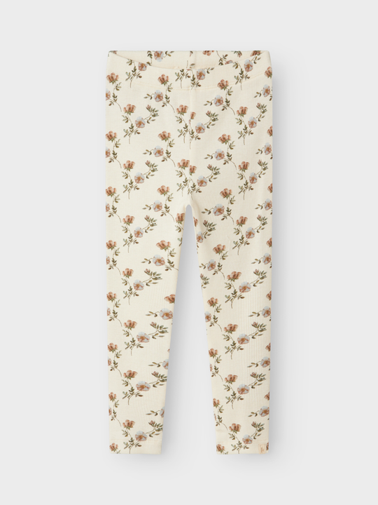 Lil' Atelier MINI GAVO SLIM LEGGING - Turtledove Flowers