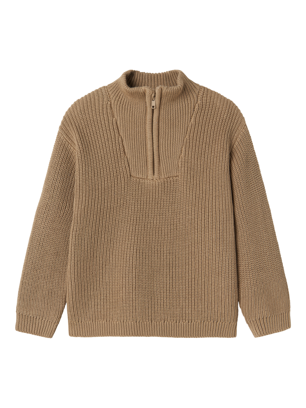 name it mini SAFALLE LS KNIT - Weathered Teak