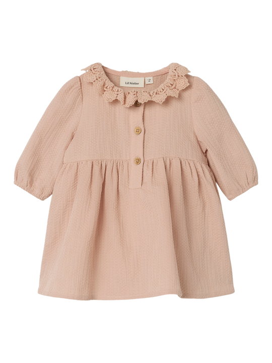 Lil' Atelier BABY ROSITA LS BODY DRESS - Rugby Tan