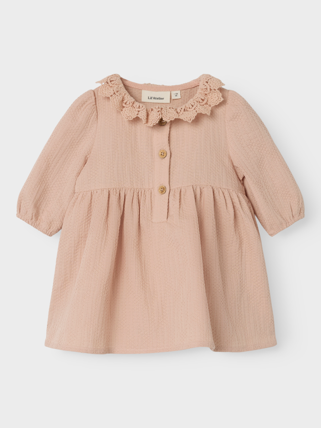 Lil' Atelier BABY ROSITA LS BODY DRESS - Rugby Tan