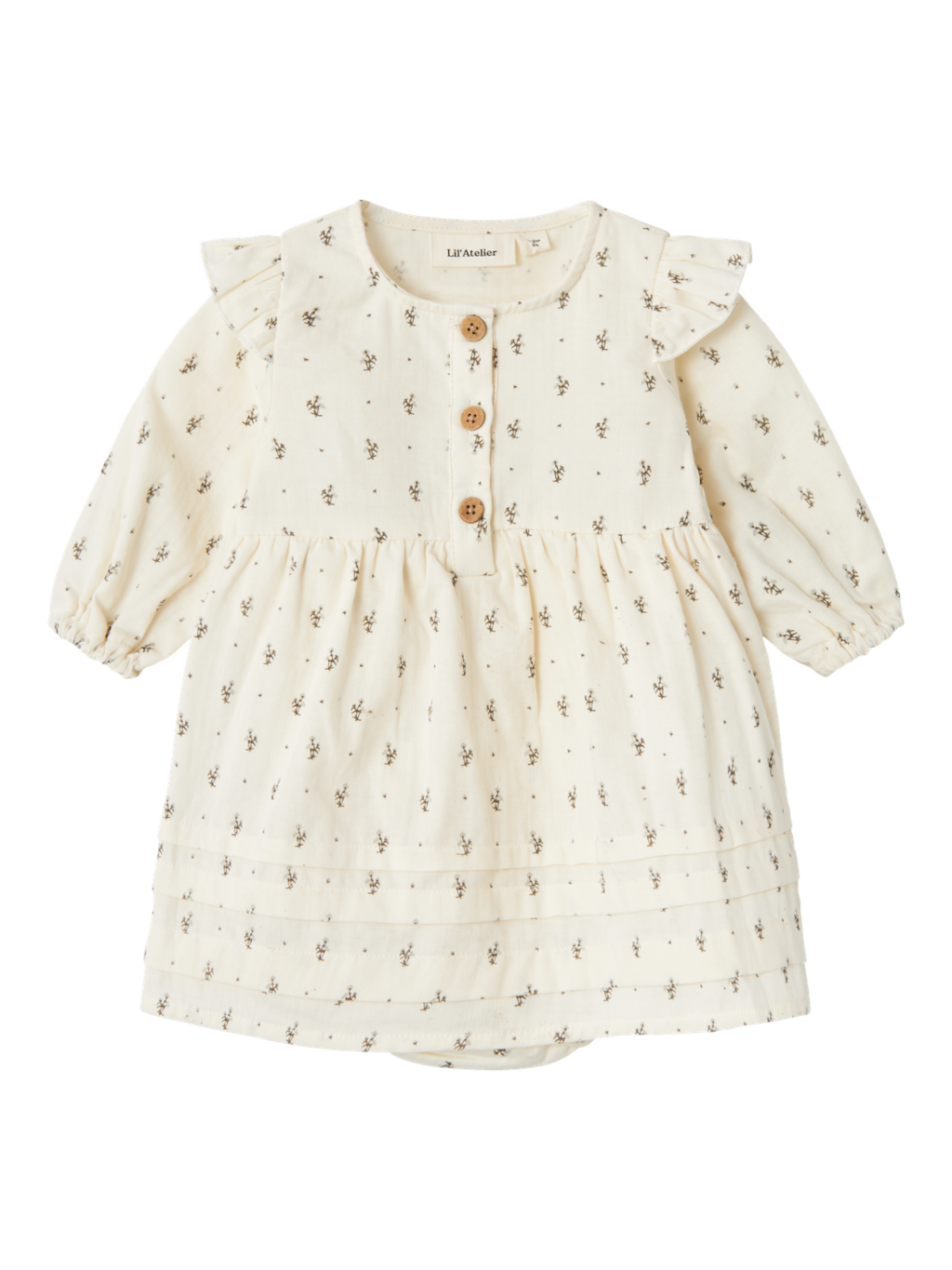 Lil' Atelier BABY RAISA LS LOOSE BODY DRESS - Turtledove