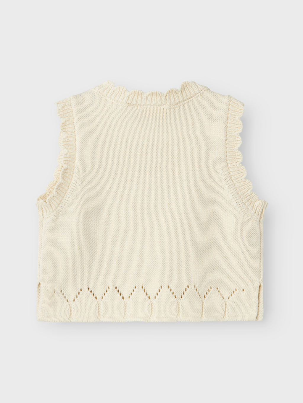 Lil' Atelier MINI RAMLA LOOSE SHORT KNIT VEST - Turtledove