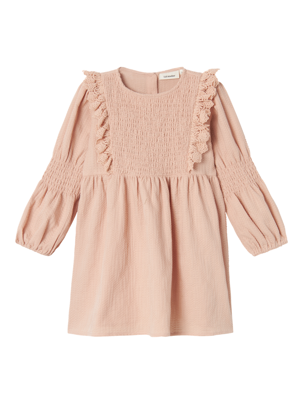 Lil' Atelier MINI ROSITA LS DRESS - Rugby Tan