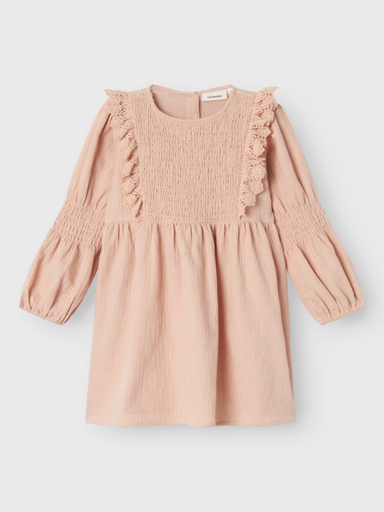 Lil' Atelier MINI ROSITA LS DRESS - Rugby Tan