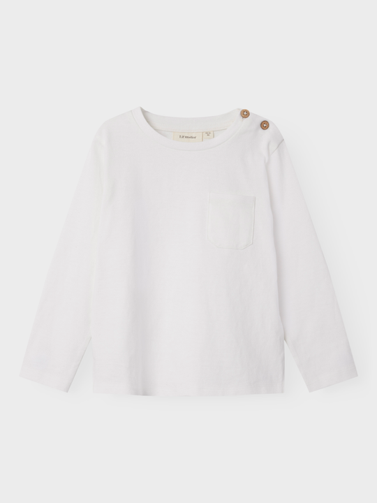 Lil' Atelier Mini DOLAN LS TOP - Coconut Milk