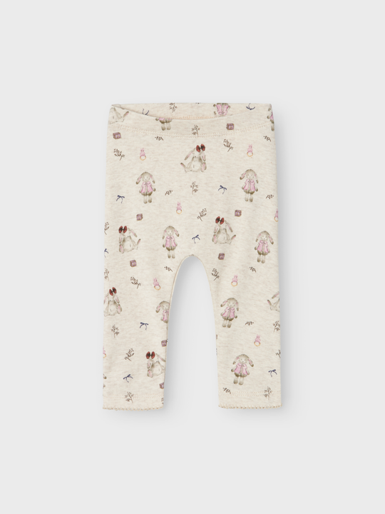 name it baby RABBIT M LEGGING - Peyote Melange