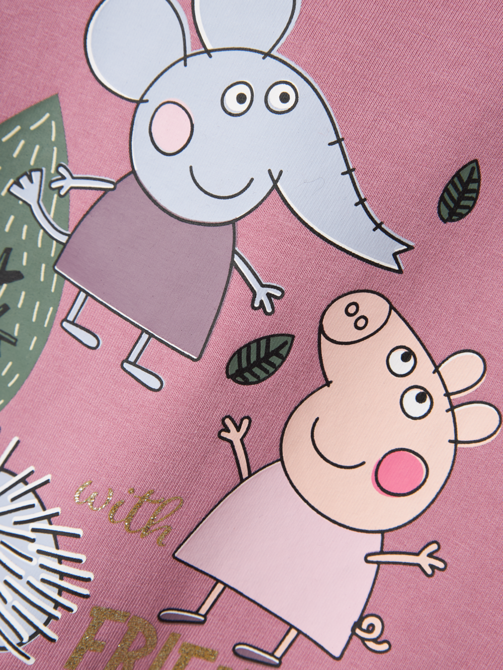 name it mini ORDI PEPPA PIG SWEAT DRESS - Mauve Orchid