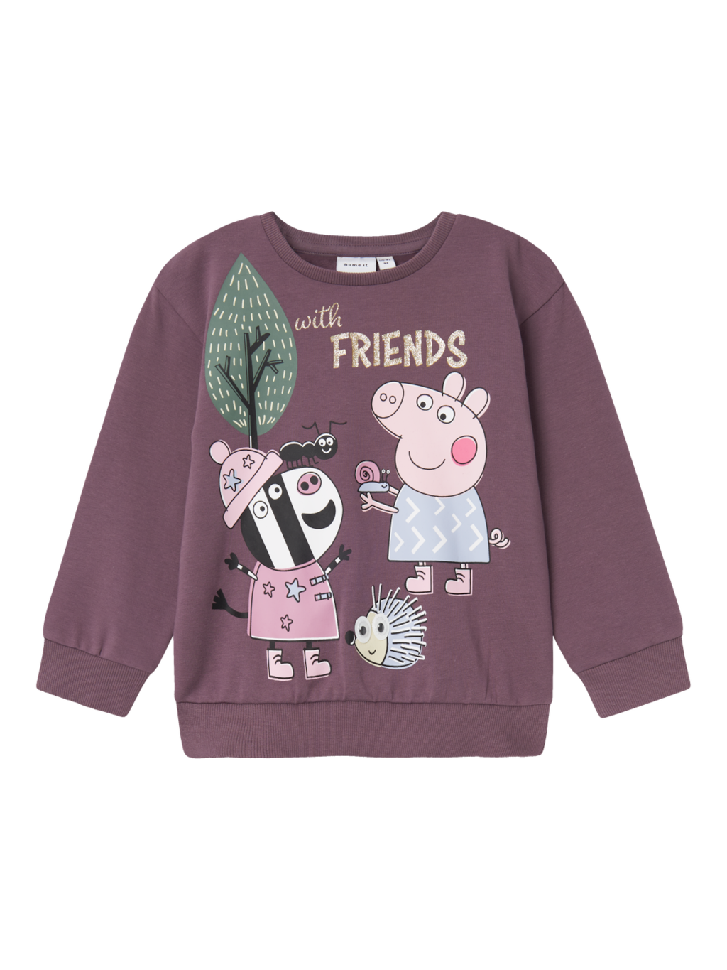 name it mini ORDI PEPPAPIG NREG SWEAT SET - Arctic Dusk