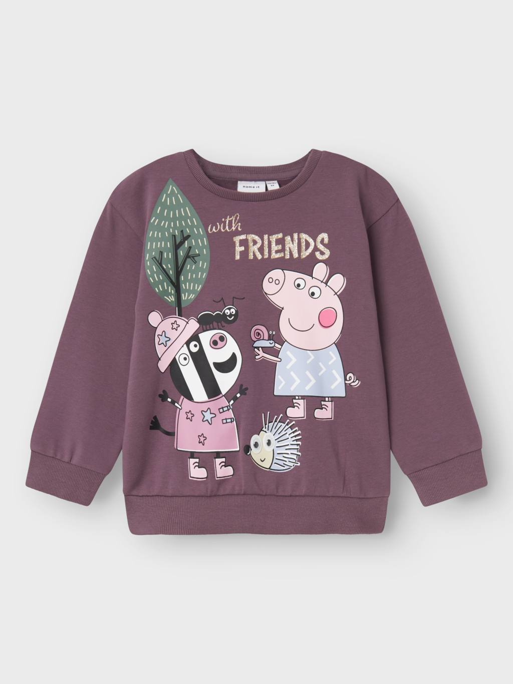 name it mini ORDI PEPPAPIG NREG SWEAT SET - Arctic Dusk