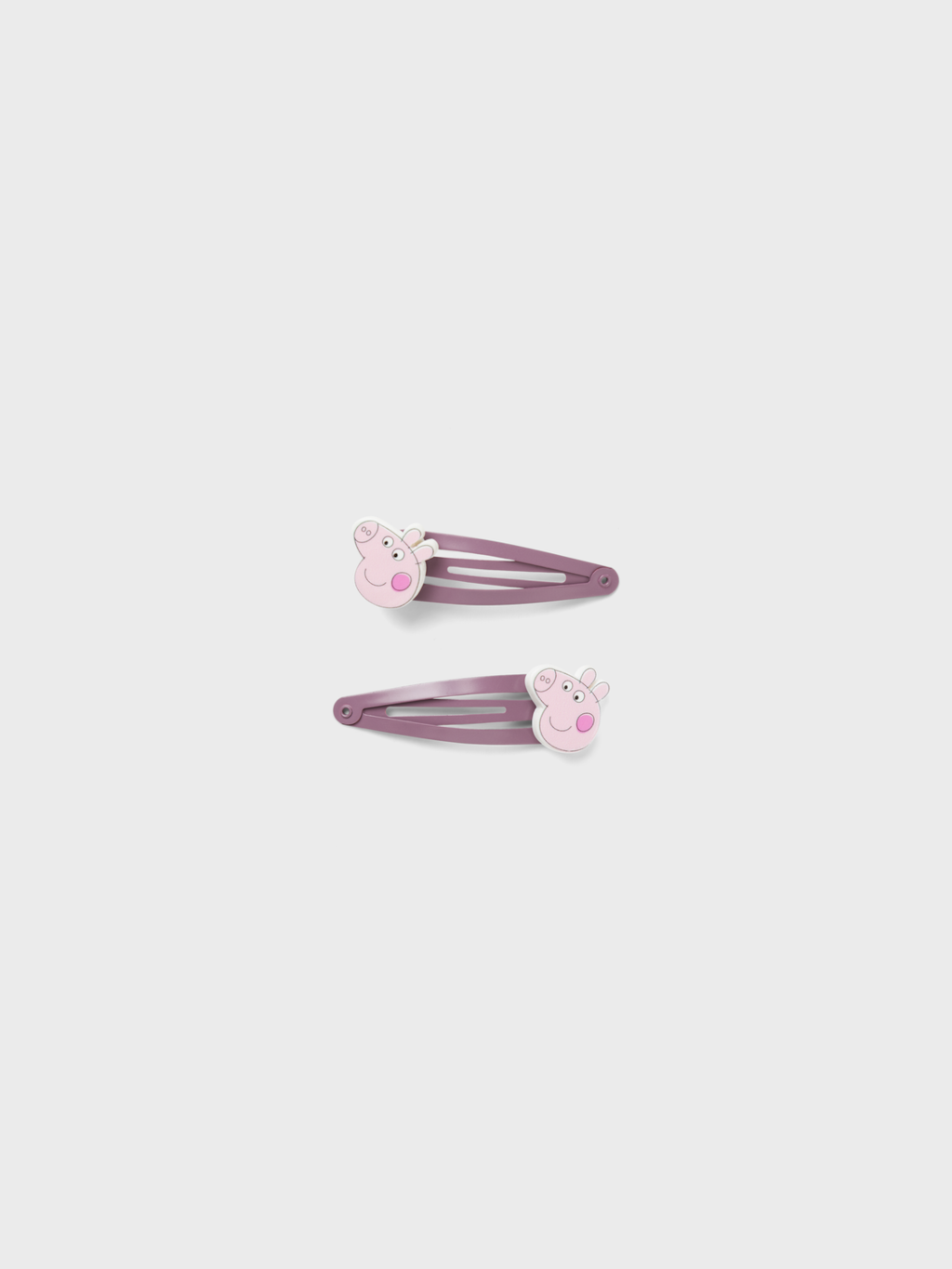 name it mini ORDISSI PEPPAPIG 2P HAIR CLIPS CPLG - Arctic Dusk 2 pack