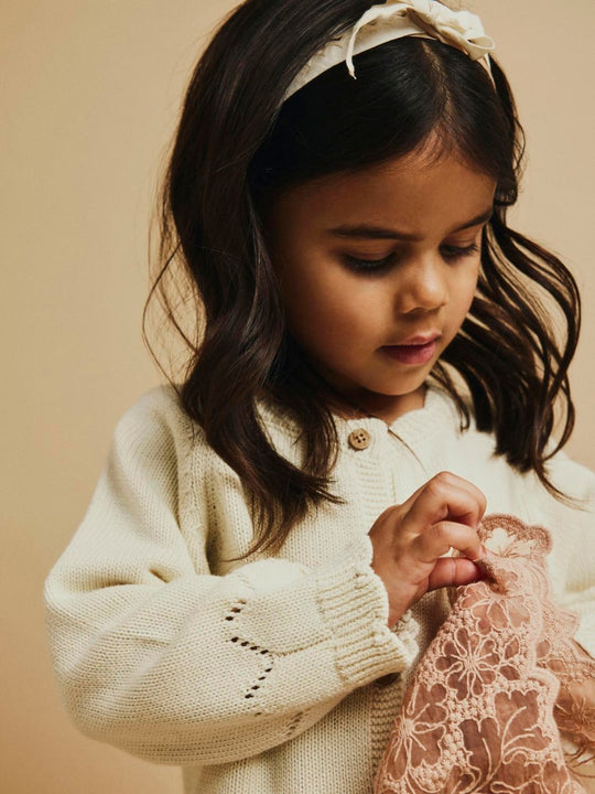 Lil' Atelier MINI RAMLA LS KNIT CARD - Turtledove