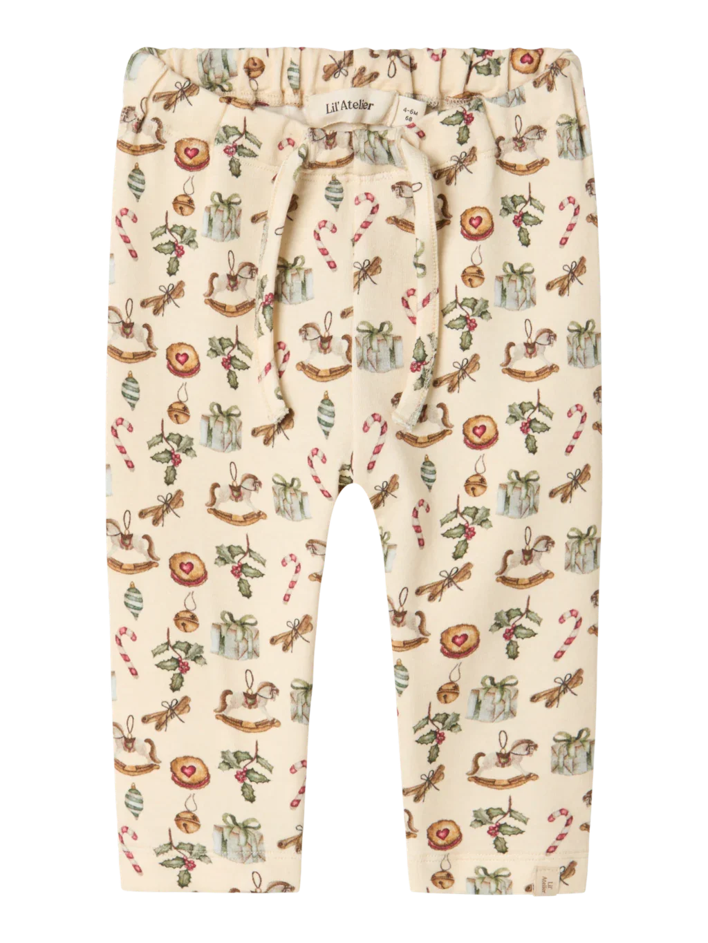 Julepyjamas for spedbarn med julemotiv, myke barneklær i ullblanding