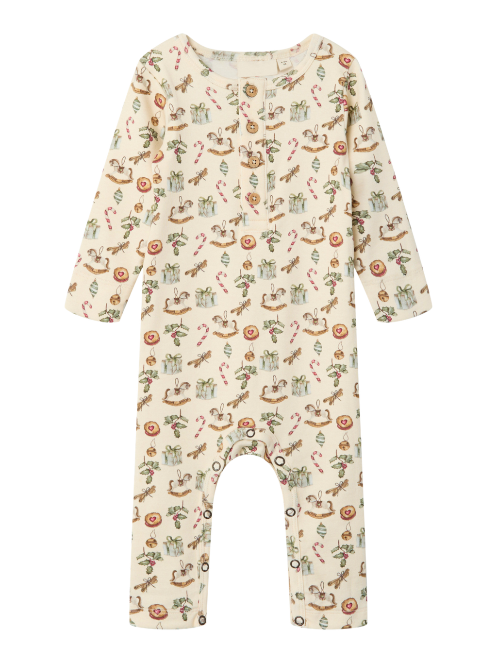 Lil' Atelier BABY GIO LS XMAS SUIT - Turtledove