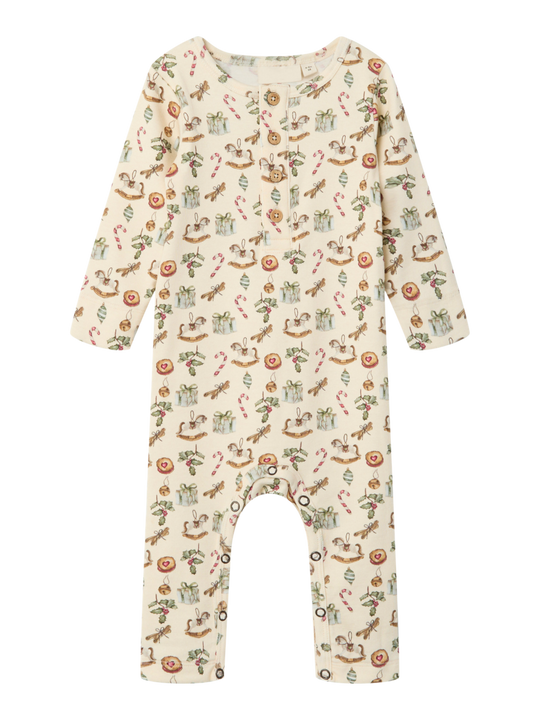 Lil' Atelier BABY GIO LS XMAS SUIT - Turtledove