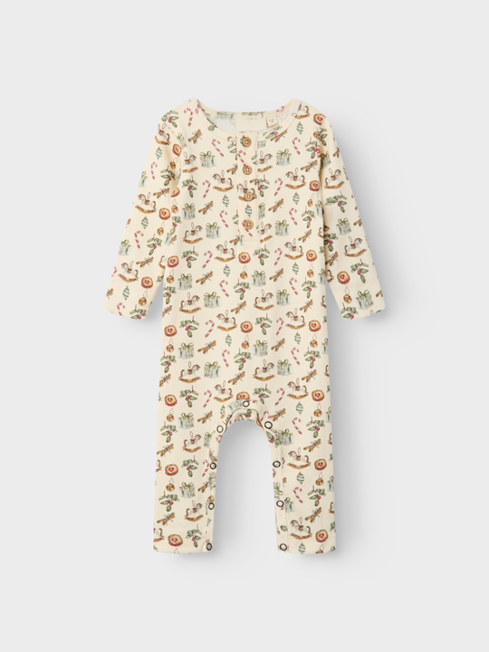 Lil' Atelier BABY GIO LS XMAS SUIT - Turtledove