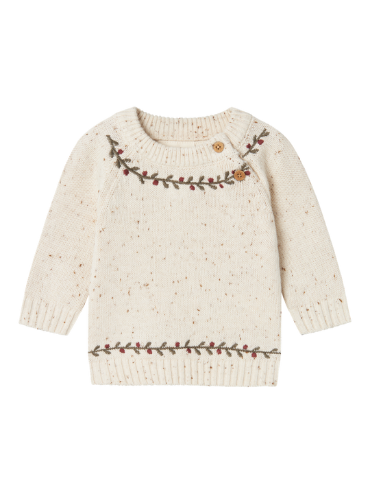 Lil' Atelier BABY GALTO RIO LS KNIT - Turtledove